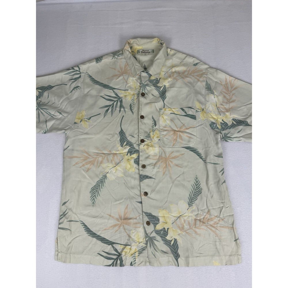 Vintage Men's Size‎ M Tommy Bahama 100% Silk Hawaiian Shirt
